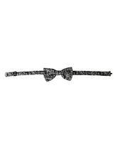 Dolce & Gabbana Black Floral Silk Adjustable Neck Men Bow Tie -  Neckties, Men -  Dolce & Gabbana.